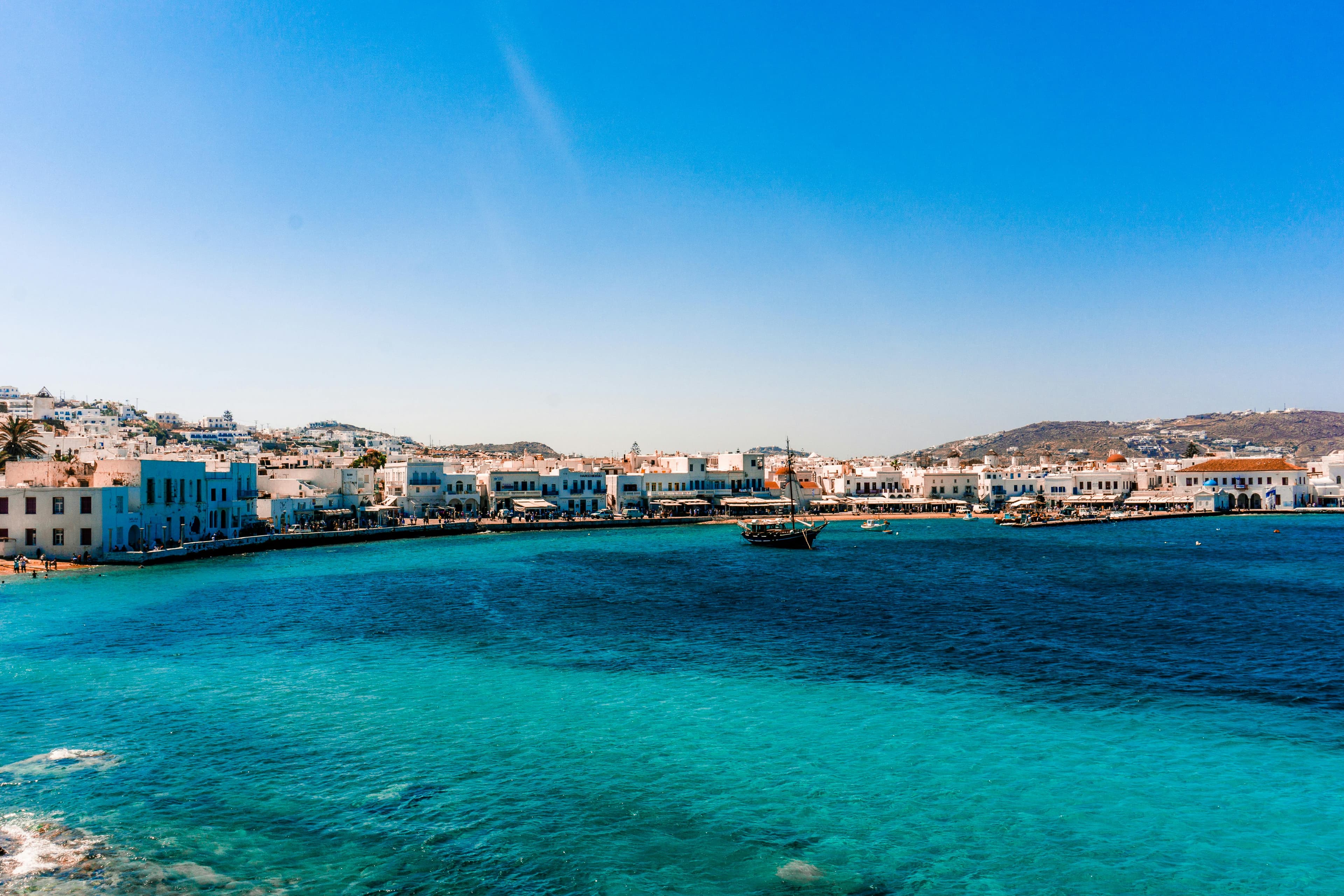 Mykonos nightlife view